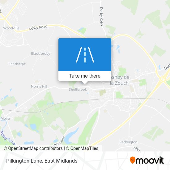 Pilkington Lane map