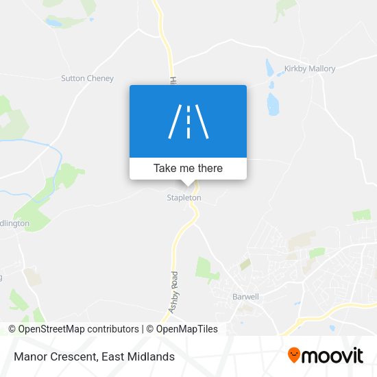 Manor Crescent map