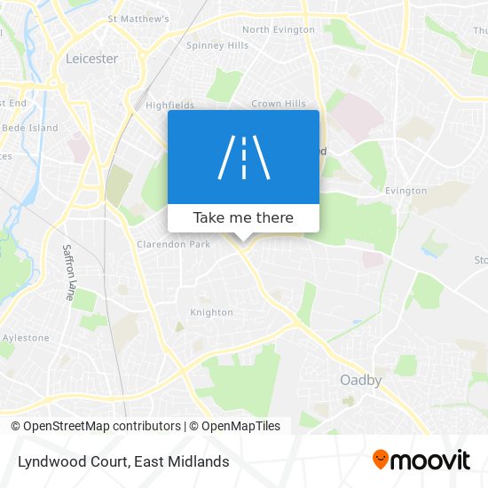 Lyndwood Court map