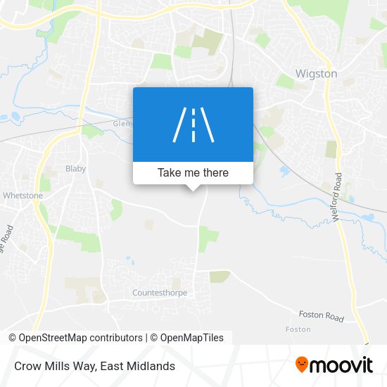 Crow Mills Way map