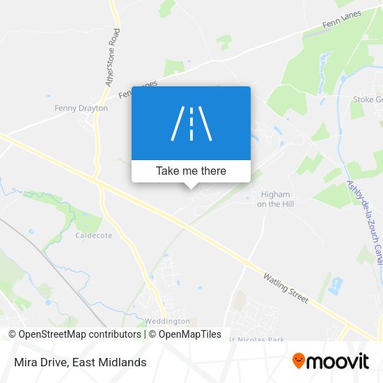 Mira Drive map