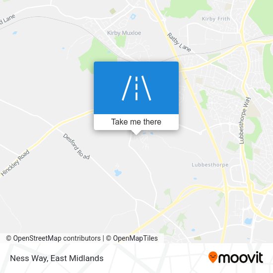Ness Way map