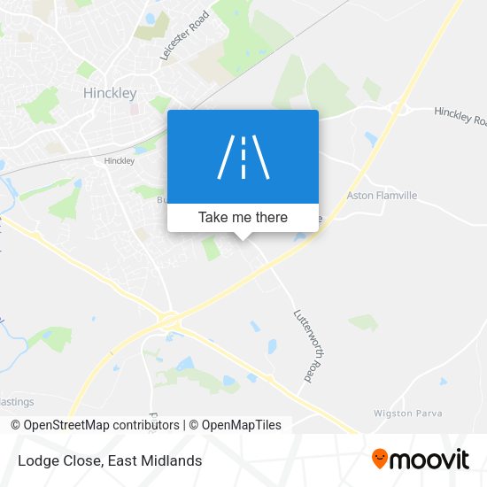 Lodge Close map