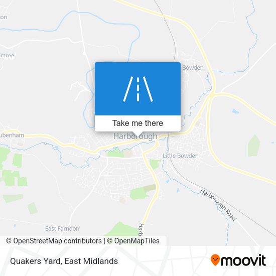 Quakers Yard map
