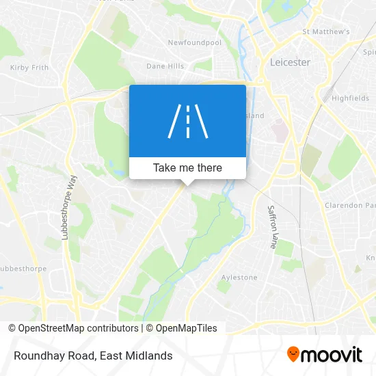 Roundhay Road map