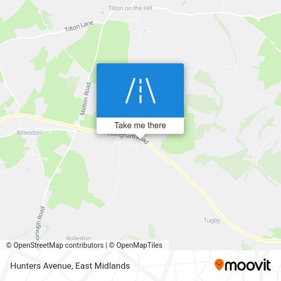 Hunters Avenue map
