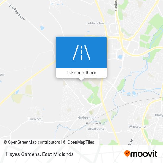 Hayes Gardens map