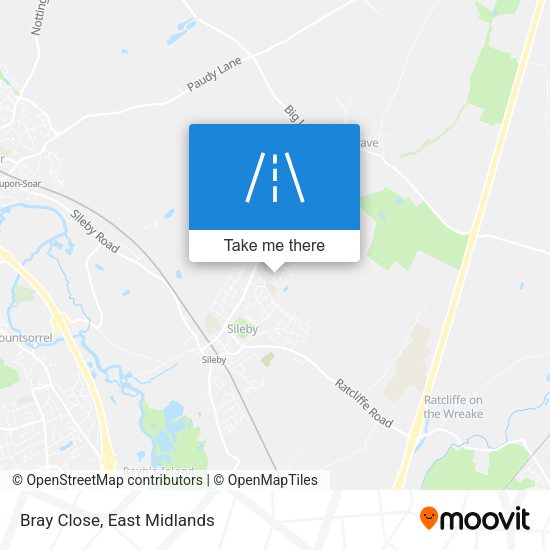 Bray Close map
