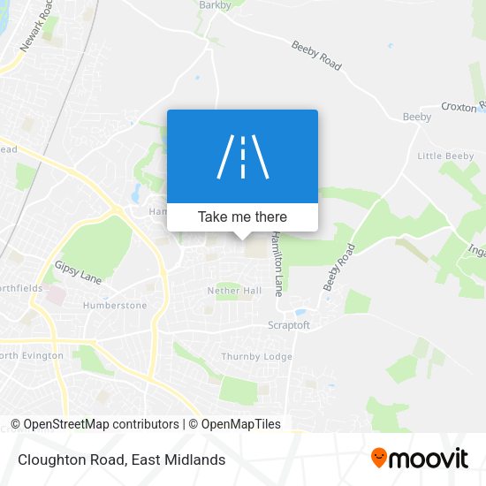 Cloughton Road map