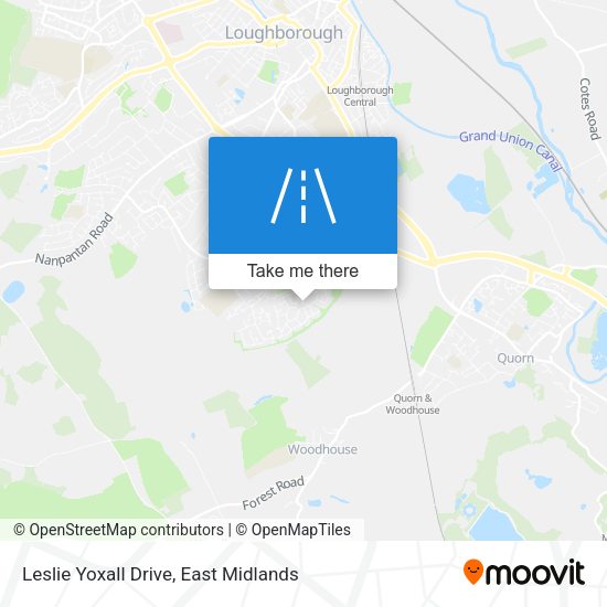 Leslie Yoxall Drive map