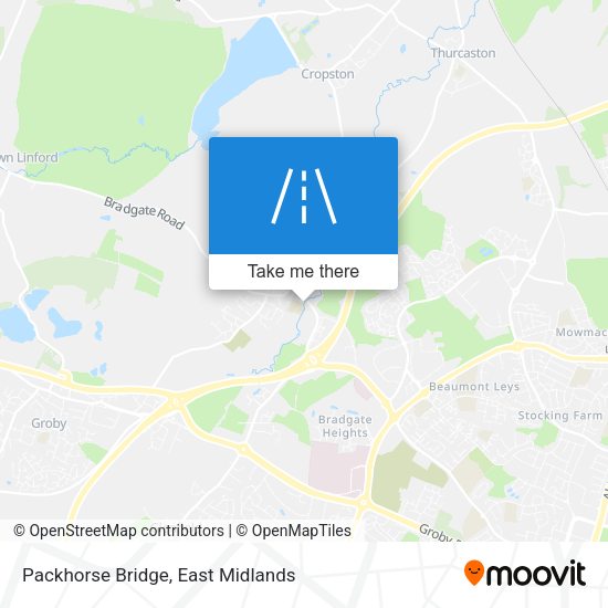 Packhorse Bridge map