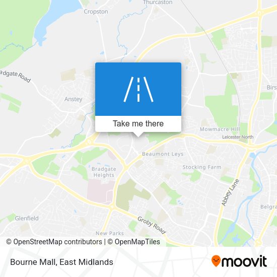 Bourne Mall map