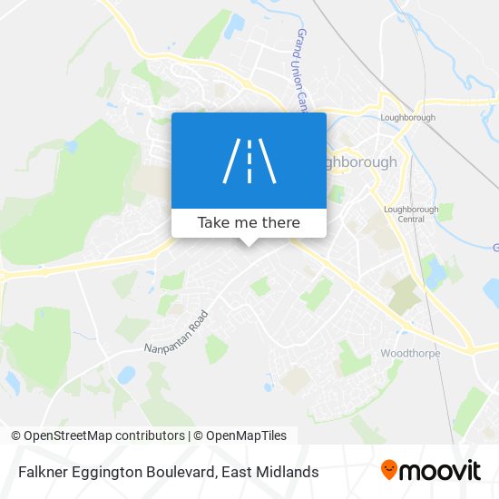 Falkner Eggington Boulevard map