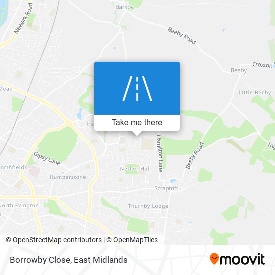Borrowby Close map