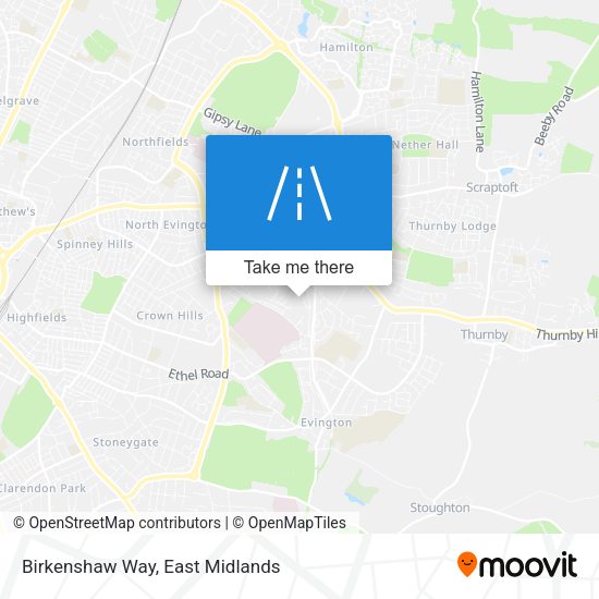 Birkenshaw Way map