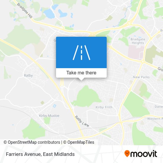 Farriers Avenue map