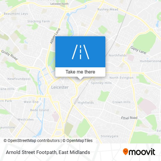 Arnold Street Footpath map