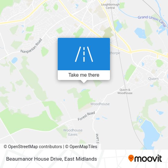 Beaumanor House Drive map
