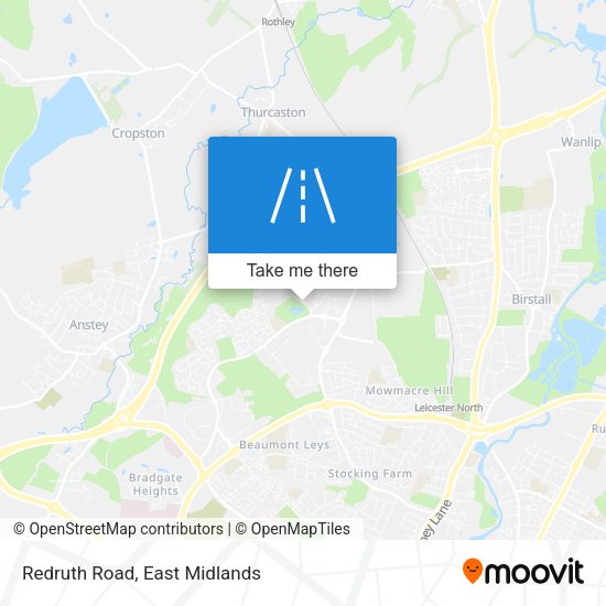 Redruth Road map