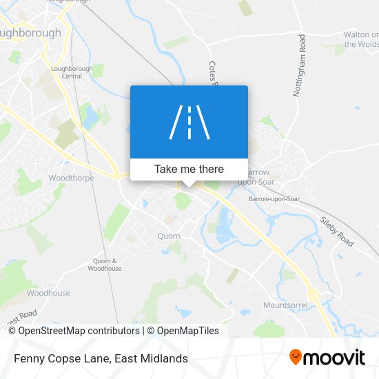 Fenny Copse Lane map