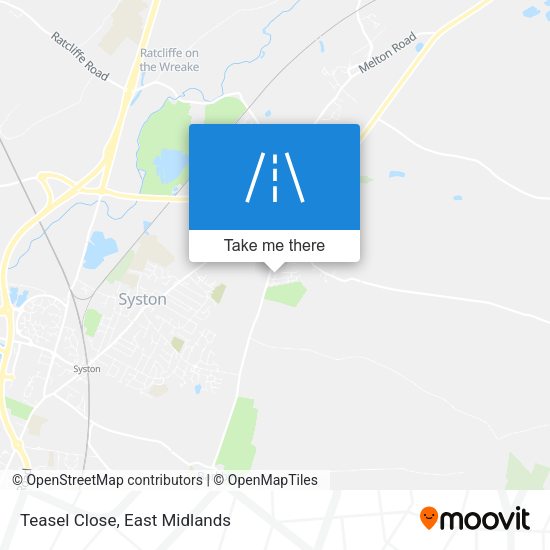 Teasel Close map