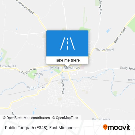 Public Footpath (E348) map