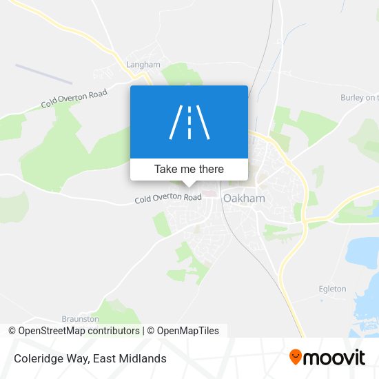 Coleridge Way map