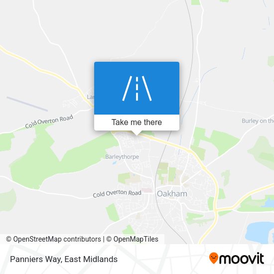 Panniers Way map