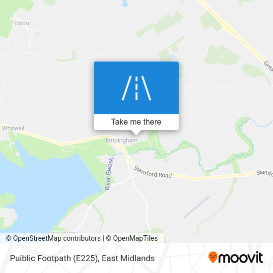 Puiblic Footpath (E225) map
