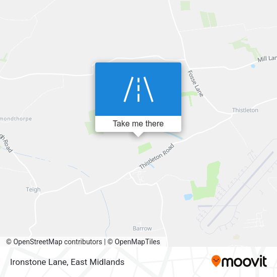 Ironstone Lane map