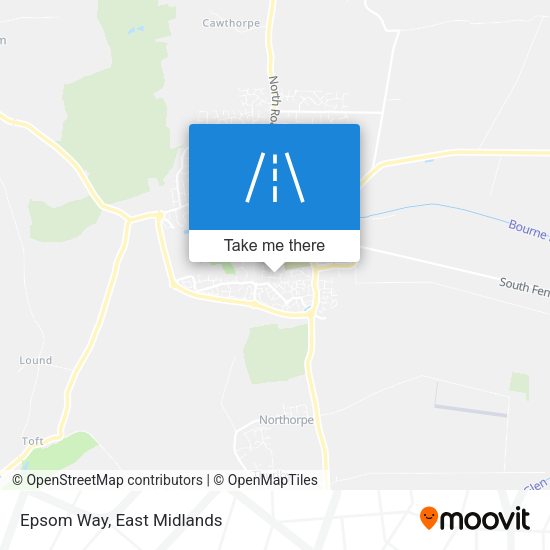Epsom Way map