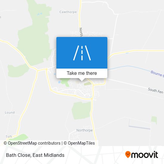 Bath Close map