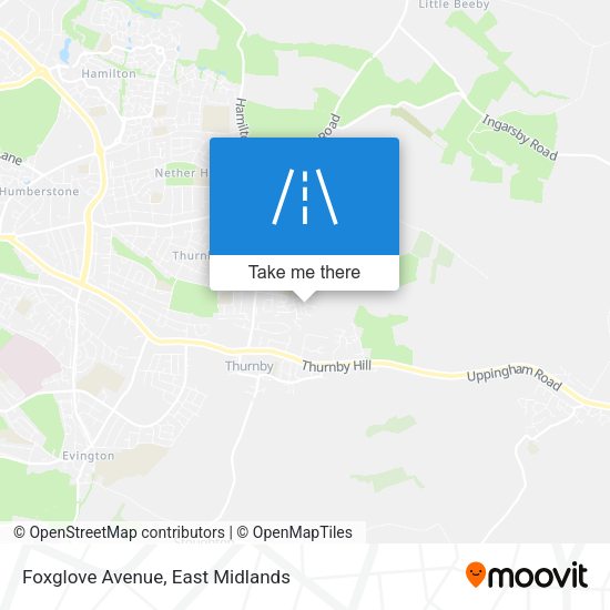 Foxglove Avenue map