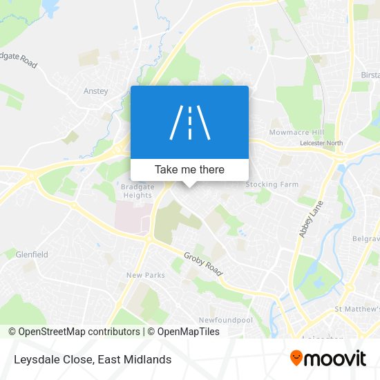 Leysdale Close map