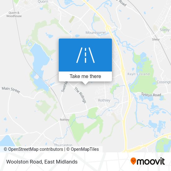 Woolston Road map