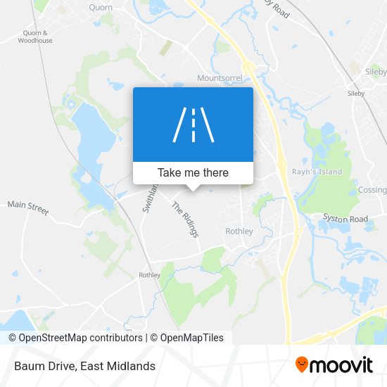 Baum Drive map