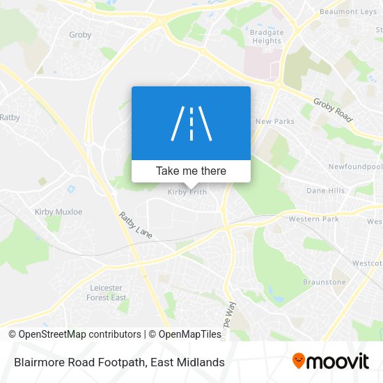 Blairmore Road Footpath map