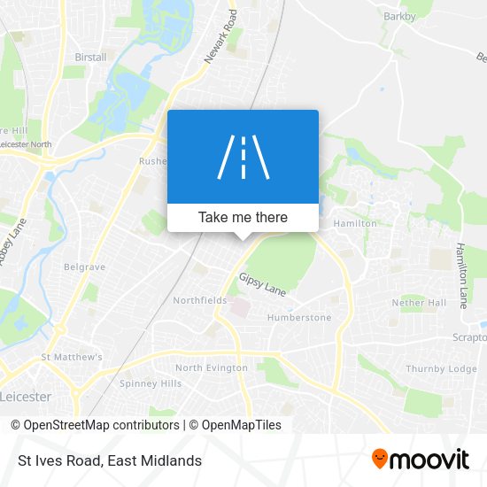 St Ives Road map