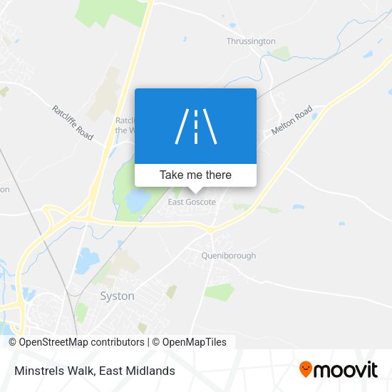 Minstrels Walk map