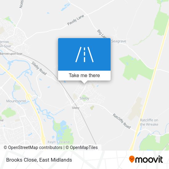 Brooks Close map