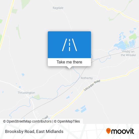 Brooksby Road map