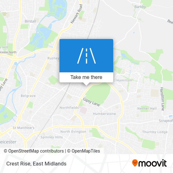 Crest Rise map