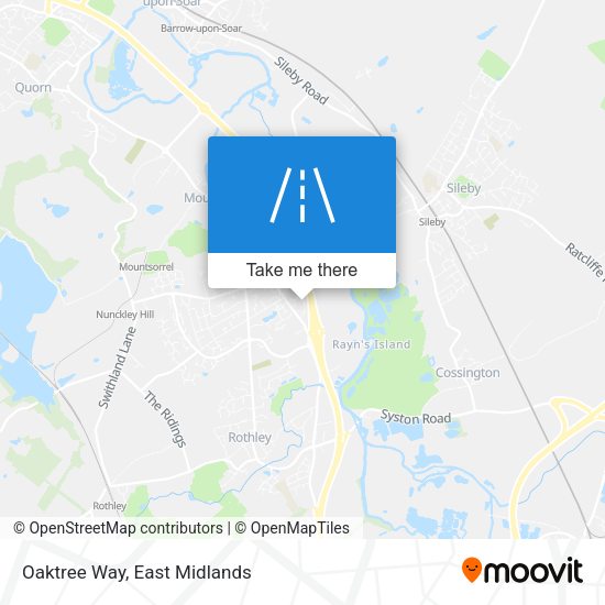 Oaktree Way map