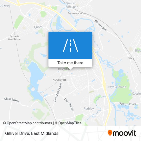 Gilliver Drive map