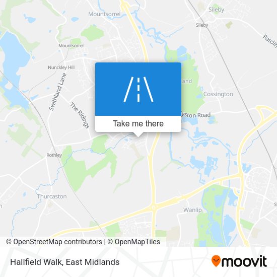 Hallfield Walk map