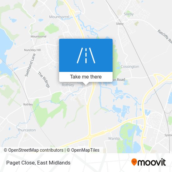 Paget Close map