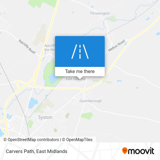 Carvers Path map
