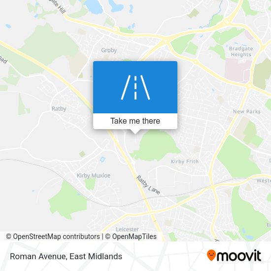 Roman Avenue map