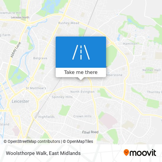 Woolsthorpe Walk map