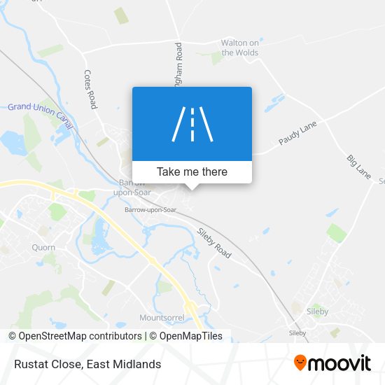 Rustat Close map